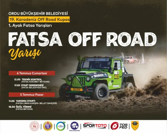 FATSA’DA OFF-ROAD HEYECANI YAŞANACAK
