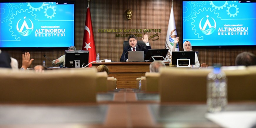 ALTINORDU BELEDİYE MECLİSİ TEMMUZ AYI TOPLANTISI YAPILDI