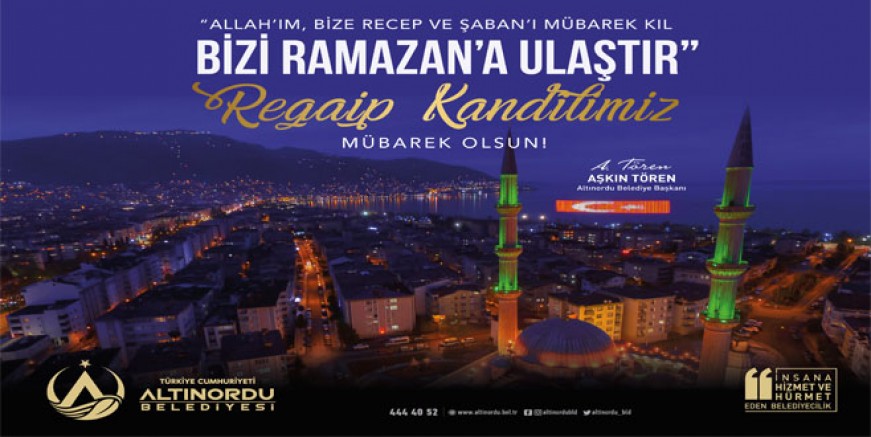 BAŞKAN TÖREN'DEN REGAİP KANDİLİ MESAJI
