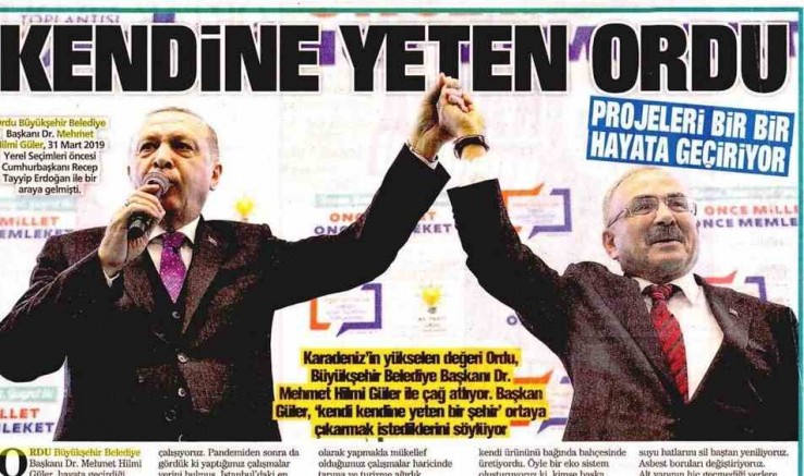 “KENDİNE YETEN ORDU”