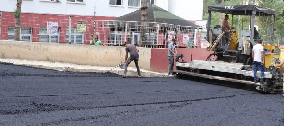 KUMRU ŞEHİR MERKEZİ ASFALTLANIYOR