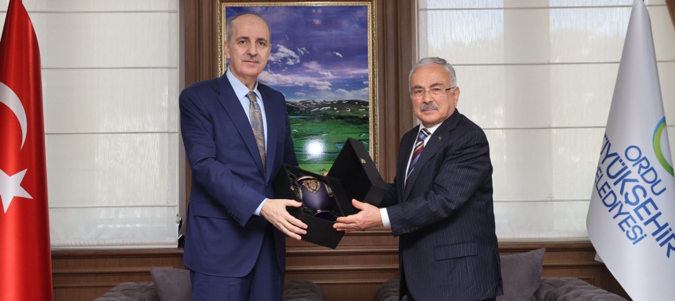 NUMAN KURTULMUŞ BÜYÜKŞEHİR BELEDİYESİNİ ZİYARET ETTİ