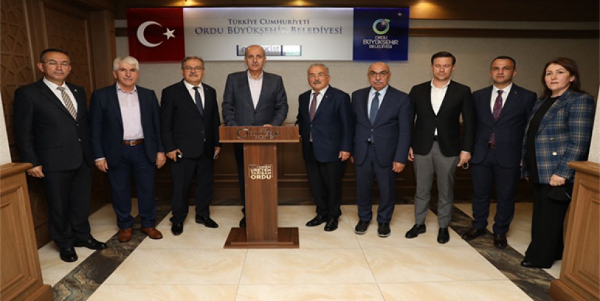 NUMAN KURTULMUŞ'TAN ORDU BÜYÜKŞEHİR BELEDİYESİ'NE ZİYARET
