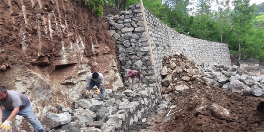 ORDU’DA YOLLARA KALE GİBİ KORUMA
