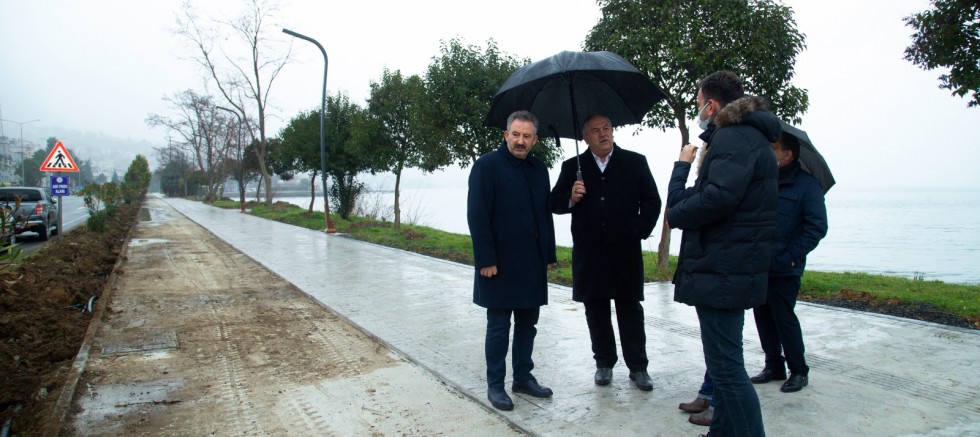 PERŞEMBE BİSİKLET YOLUNDA ÇALIŞMALAR TAM GAZ