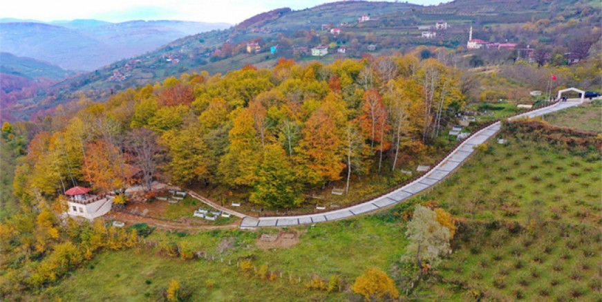 TARİHİ TÜRBEYE YAKIŞAN ÇALIŞMA 