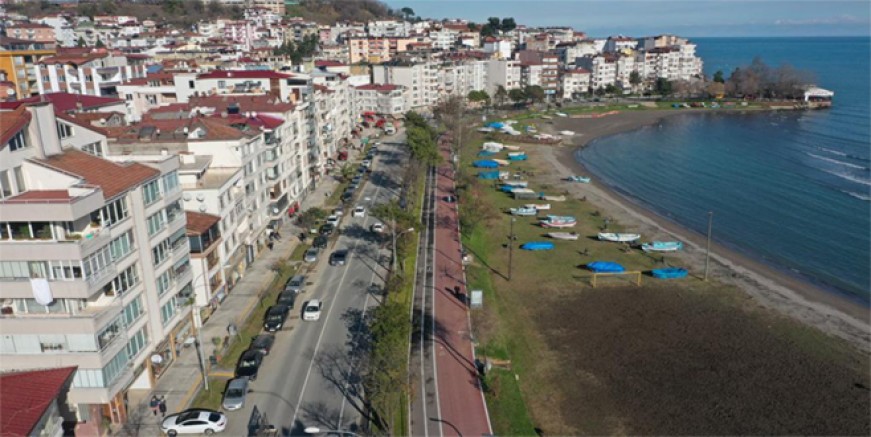 ÜNYE ‘BİSİKLET VE YAYA YOLU’NA KAVUŞTU