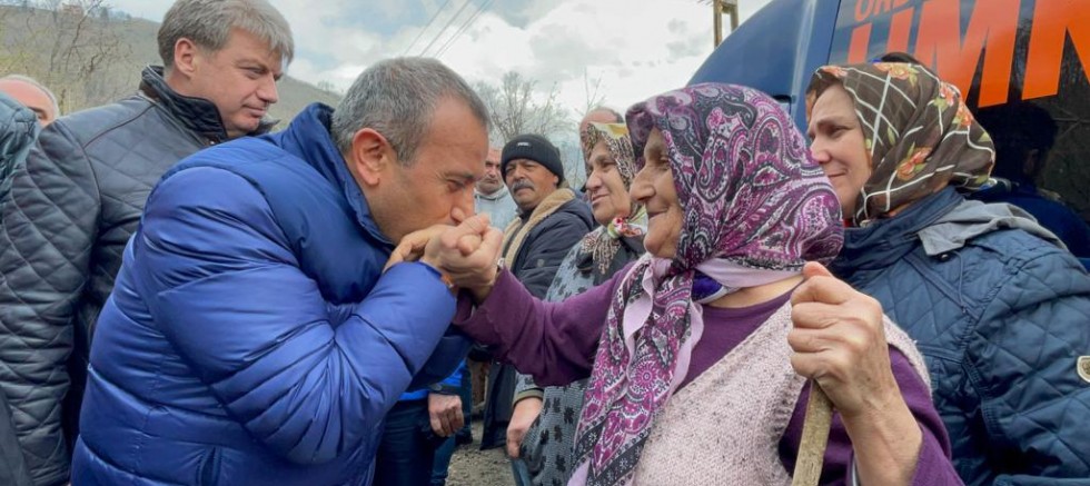 VALİ SONEL, HEYELAN BÖLGESİNDE
