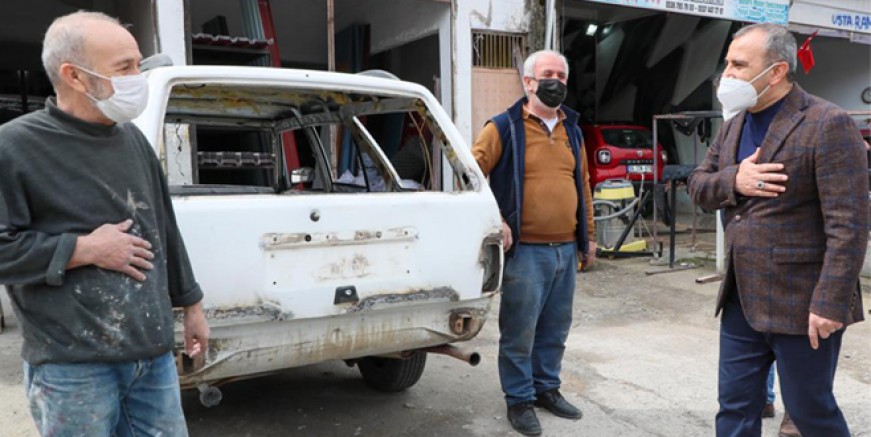 VALİ SONEL, ORDU KÜÇÜK SANAYİ SİTESİ ESNAFLARINI ZİYARET ETTİ 